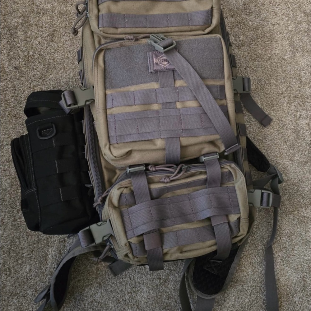 Maxpedition Gyrfalcon Backpack 36L + 10”x4” Bottle Holder (USED - LIKE NEW)